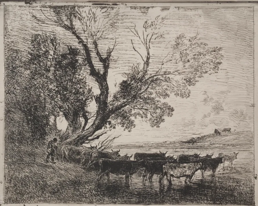 The Ford by Charles François Daubigny