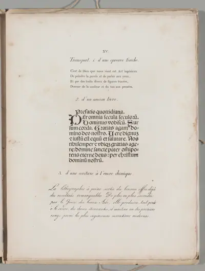 Art of the Lithograph: Printing Letters, Plate XV