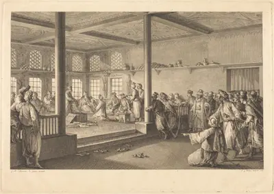 Réception de Choiseul-Gouffier chez Hassan-Tchousch-Oglou