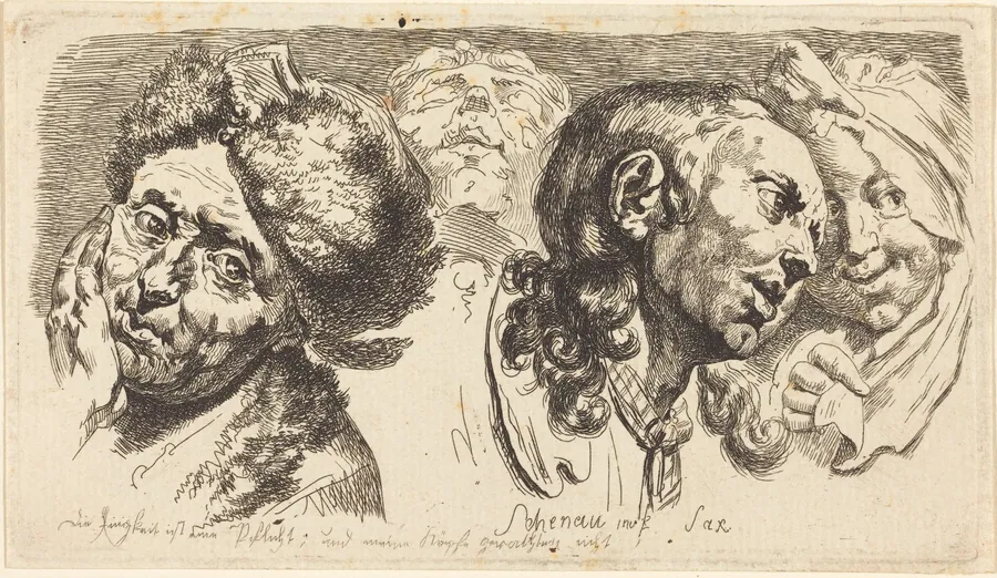 Four Heads by Johann Eleazar Schenau