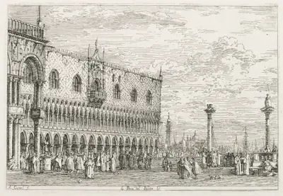 Views:  The Stone of Proclamation at Venice
