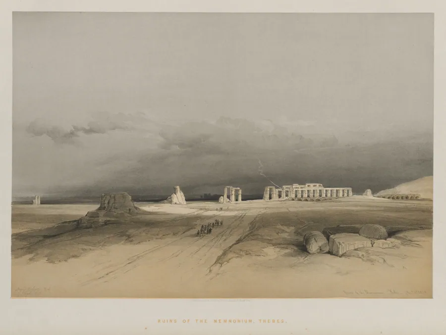 Egypt and Nubia, Volume II: Ruins of Memnonium, Thebes by Louis Haghe