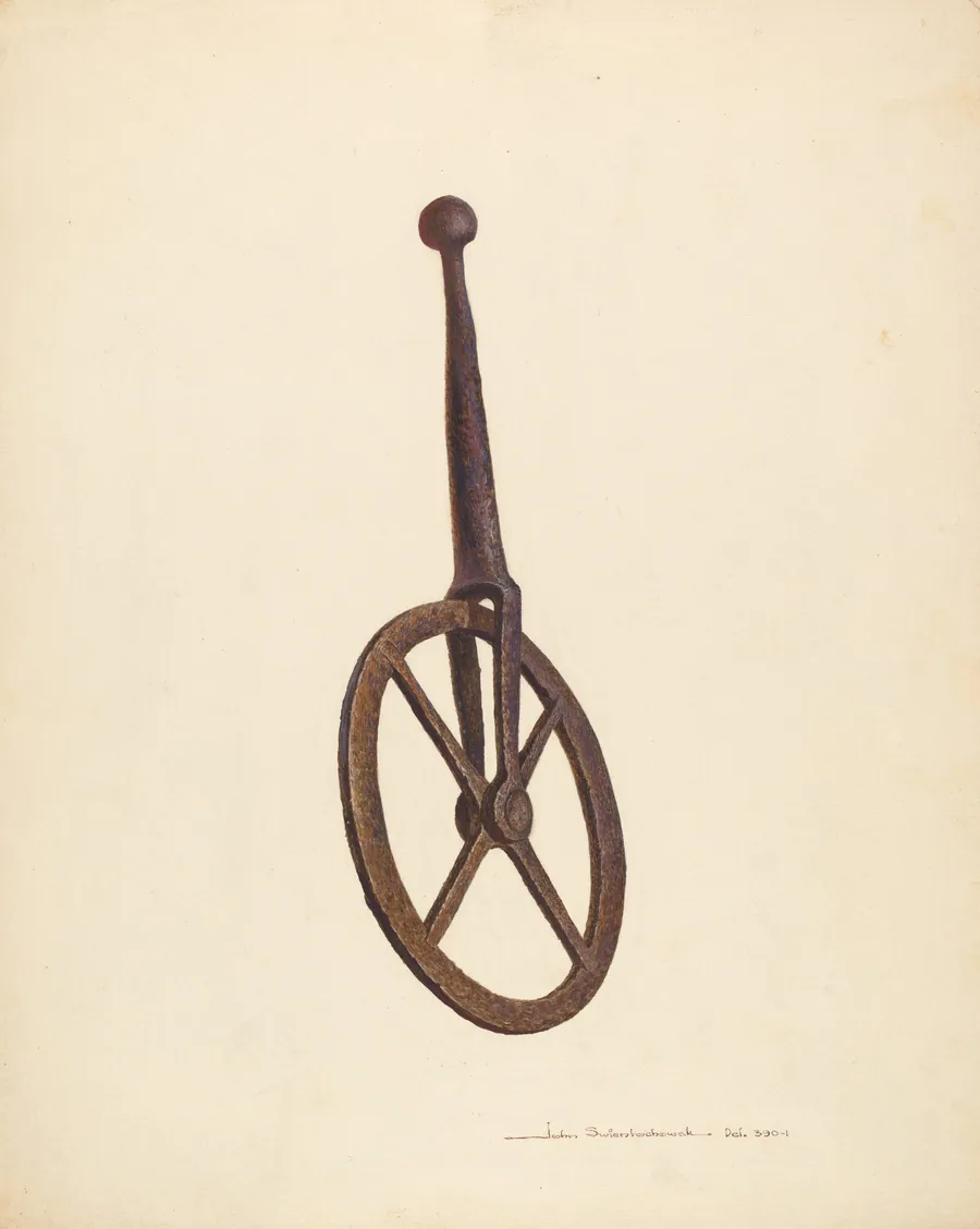 Blacksmith's Measuring Wheel by John Swientochowski