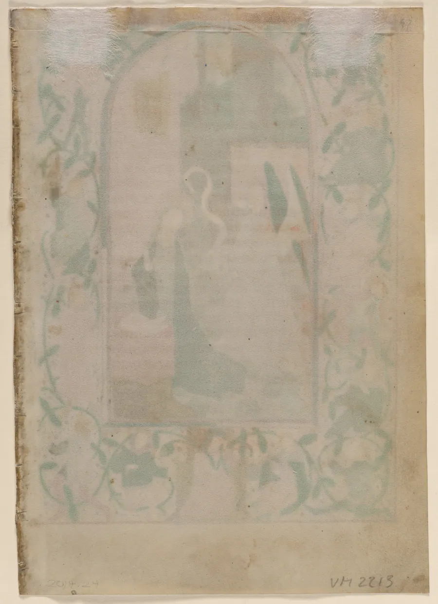Leaf from a Book of Hours: Blank (verso)