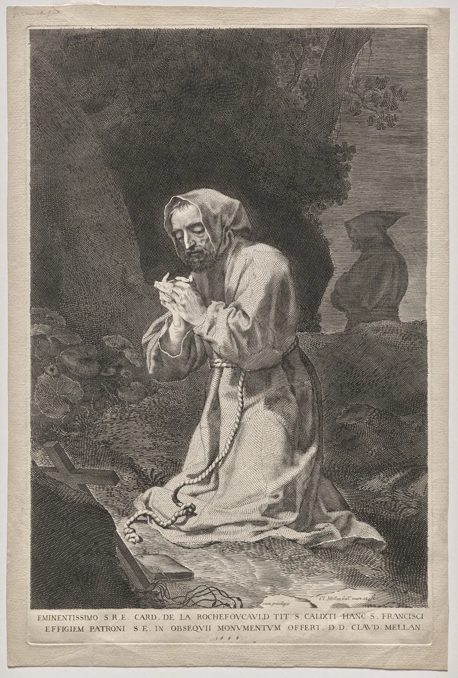 St. Francis by Claude Mellan