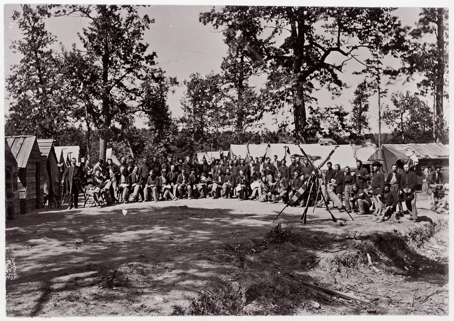Company C, 9th Indiana Infantry (Sherman's Veterans) by Mathew B. Brady