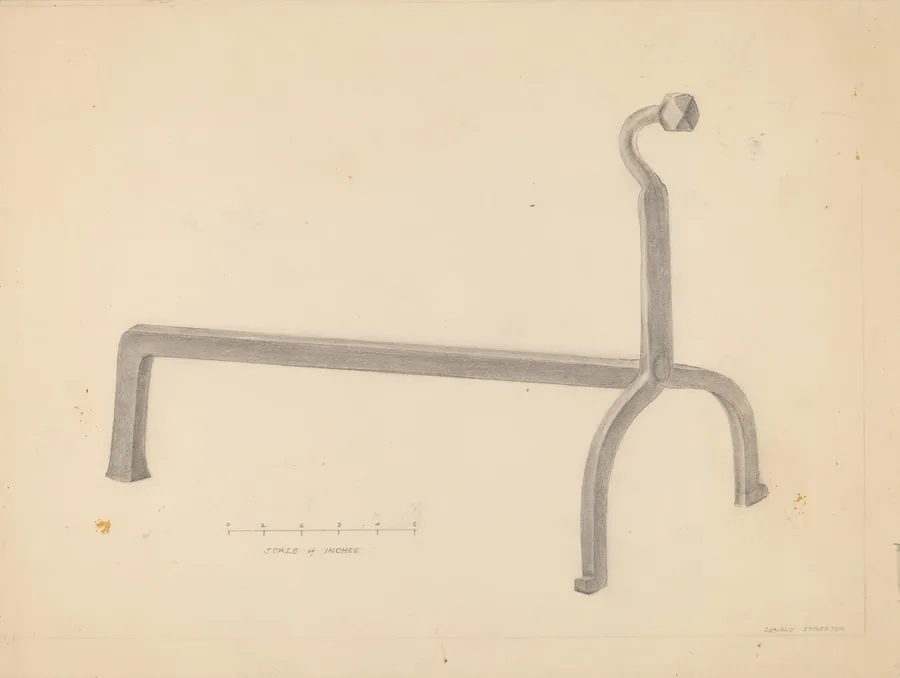 Andiron by Donald Streeter