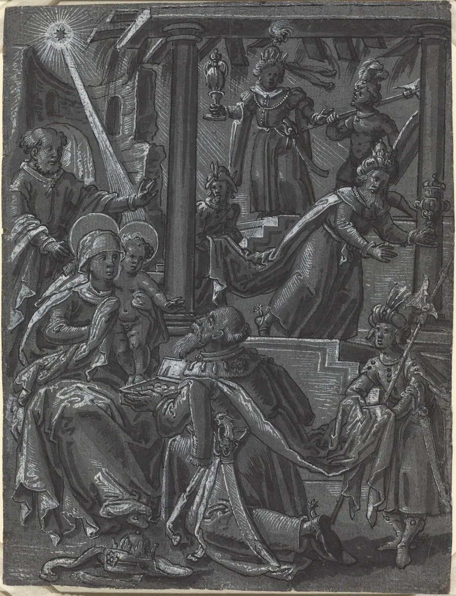The Adoration of the Kings [recto] by German 16th Century