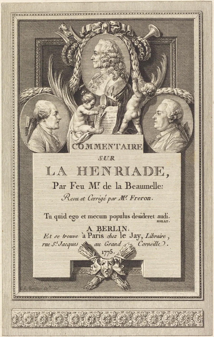 Commentaire sur la Henriade by Augustin de Saint-Aubin