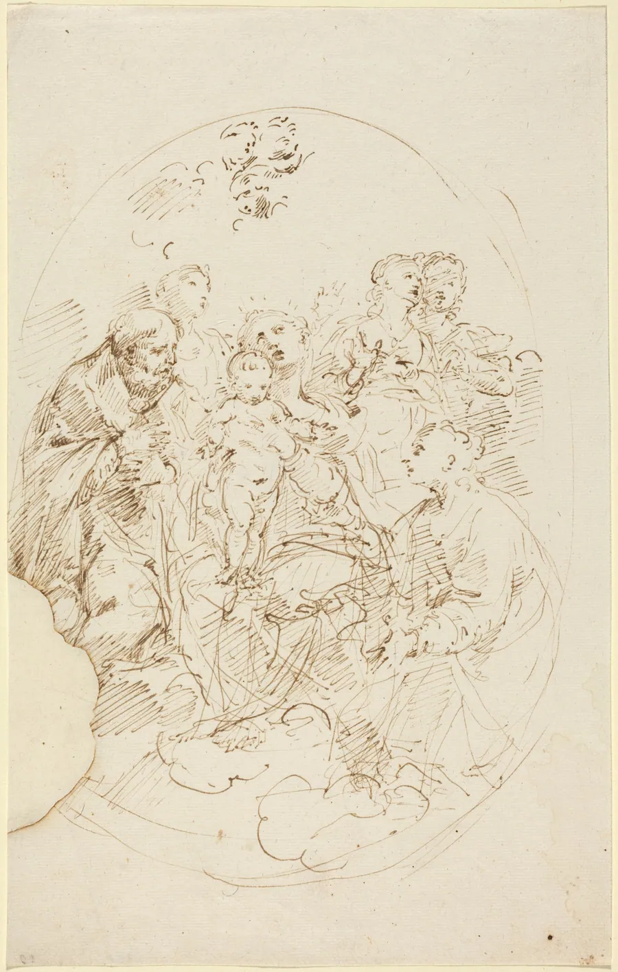 Virgin and Child with Five Saints by Donato Creti
