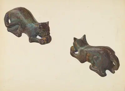 Cat and Ball Coin Bank