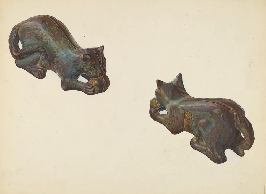 Cat and Ball Coin Bank by William O. Fletcher