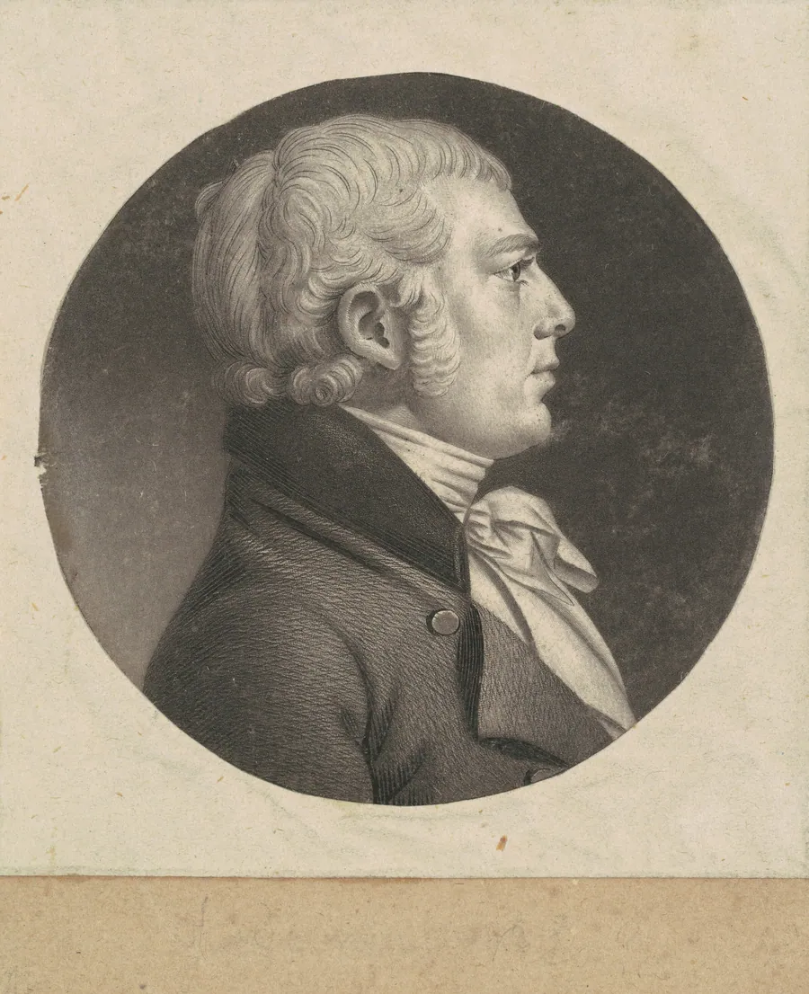 John Moore White by Charles B. J. Févret de Saint-Mémin