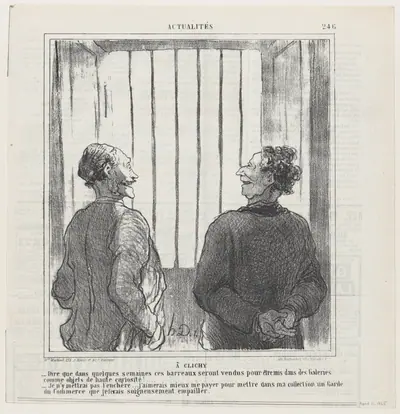 In Clichy, from 'News of the day,' published in Le Charivari, April 11, 1865