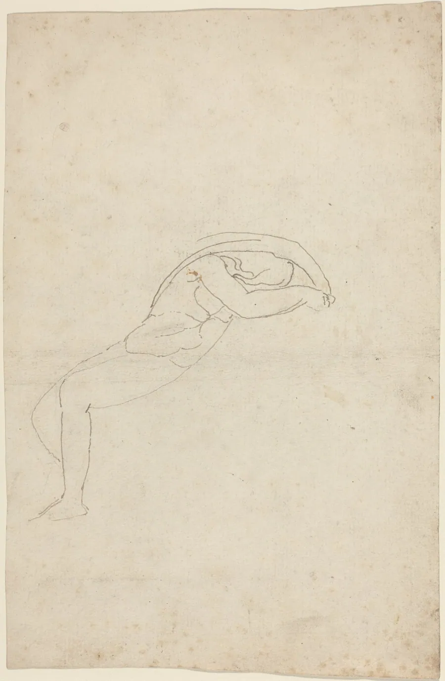 Study of a Semi-Reclining Figure by John Flaxman