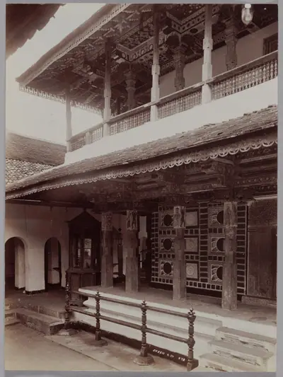 Buddhist Temple in Kandy, Ceylon