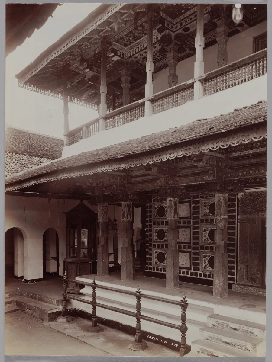 Buddhist Temple in Kandy, Ceylon by Skeen & Co.