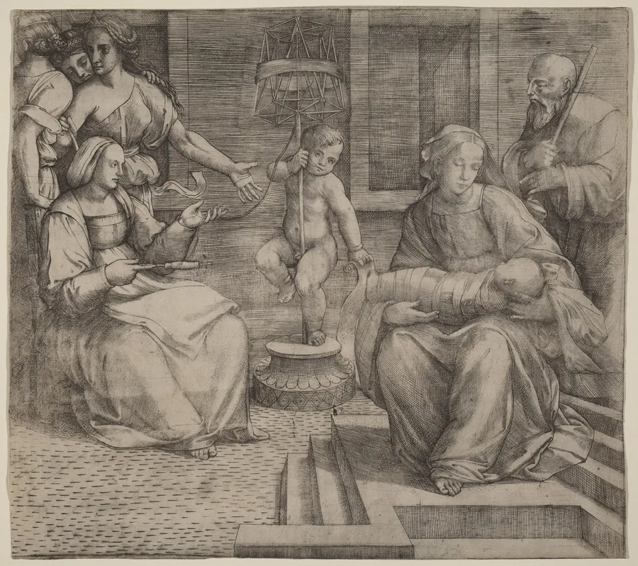Holy Family with Saint Elizabeth and the Infant Saint John the Baptist by Jacopo Francia
