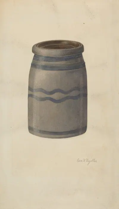 Quart Stoneware Preserving Jar