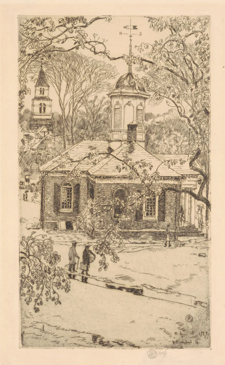 Rainy Day, Williamsburg, Virginia by Childe Hassam