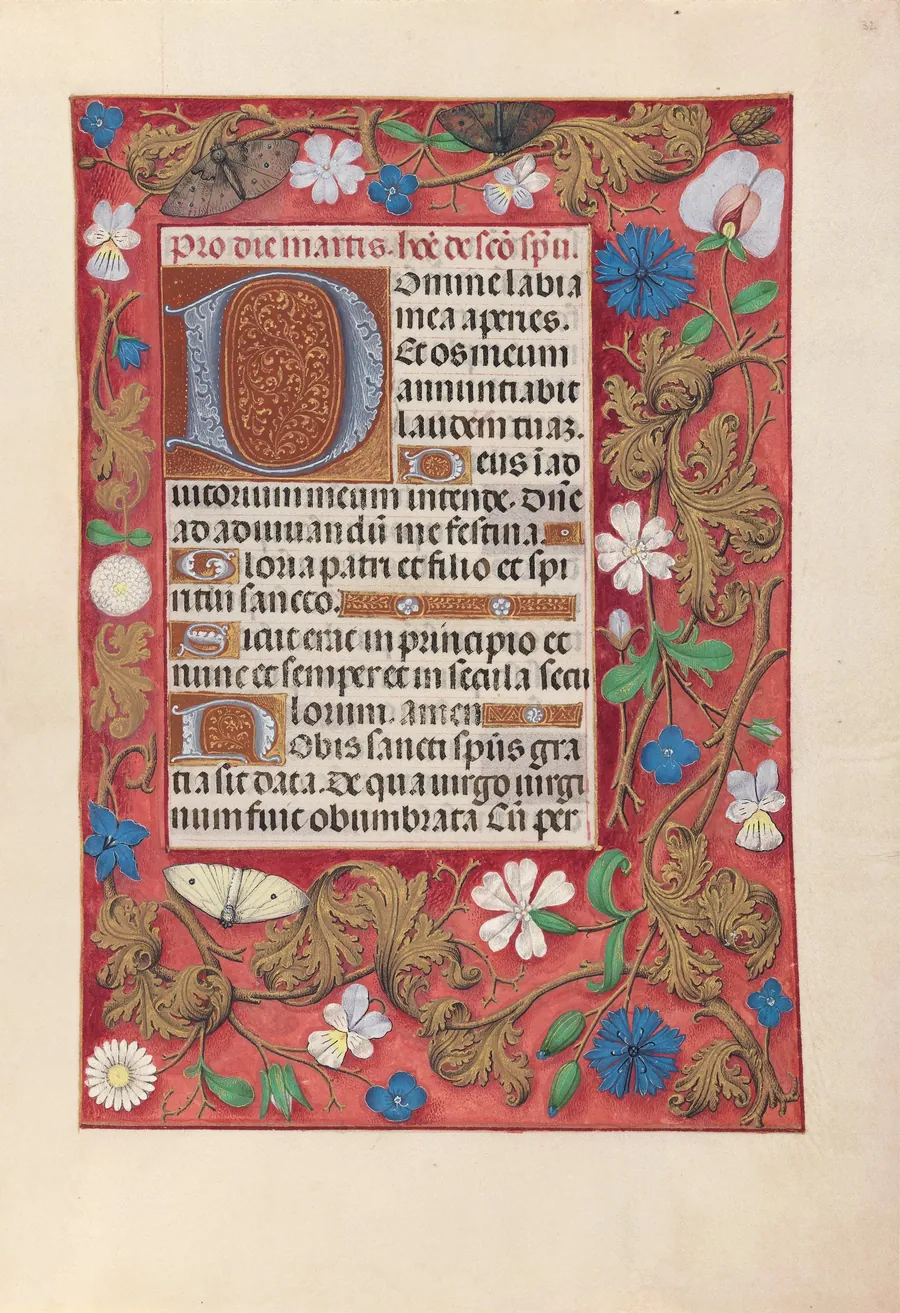 Hours of Queen Isabella the Catholic, Queen of Spain:  Fol. 32r by Master of the First Prayerbook of Maximillian