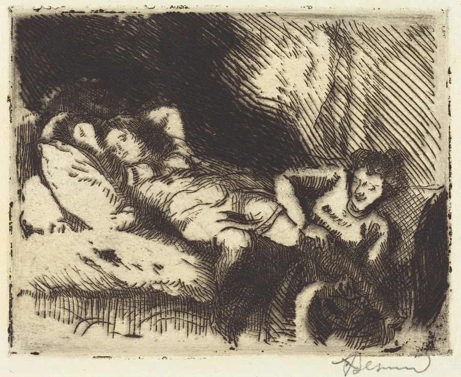 Going to Bed (Le coucher) by Albert Besnard