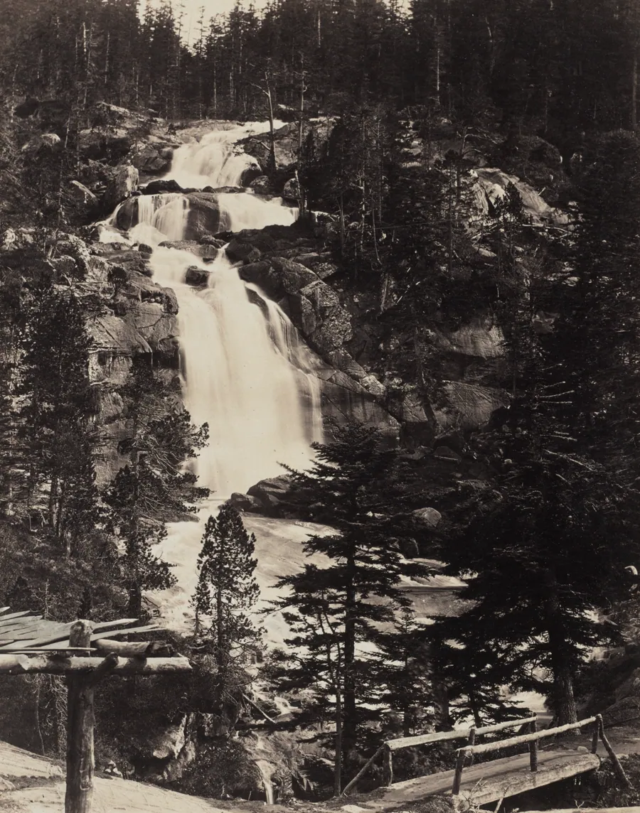 Great Upper Waterfall, High Alps by Louis-Alphonse Davanne