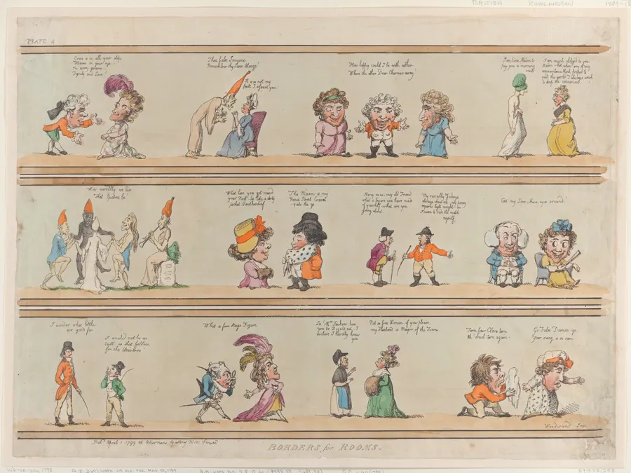 Borders for Rooms, Plate 4 by Rudolph Ackermann, London