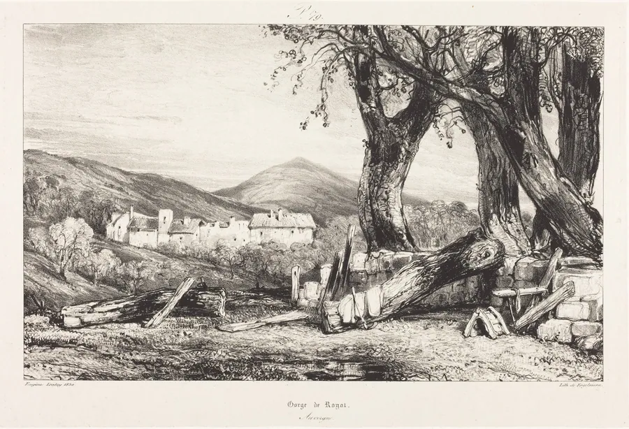 Gorge de Royat, Auvergne by Eugène Isabey