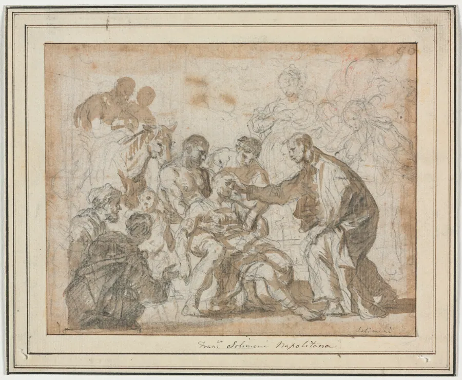 A Miracle of Saint Maurus by Francesco Solimena