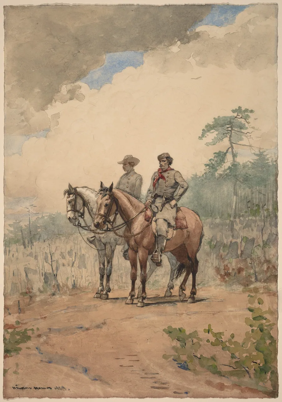 Two Scouts by Winslow Homer