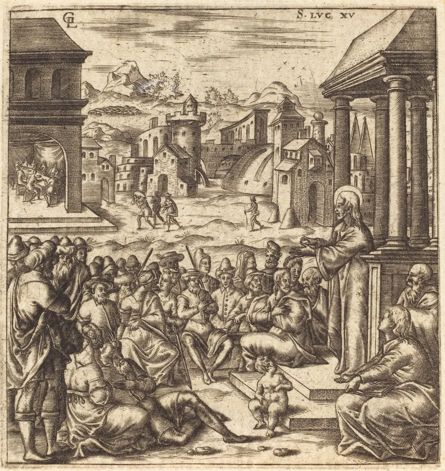The Parables of the Lost Sheep, the Woman with Pieces of Silver and the Prodigal Son by Léonard Gaultier