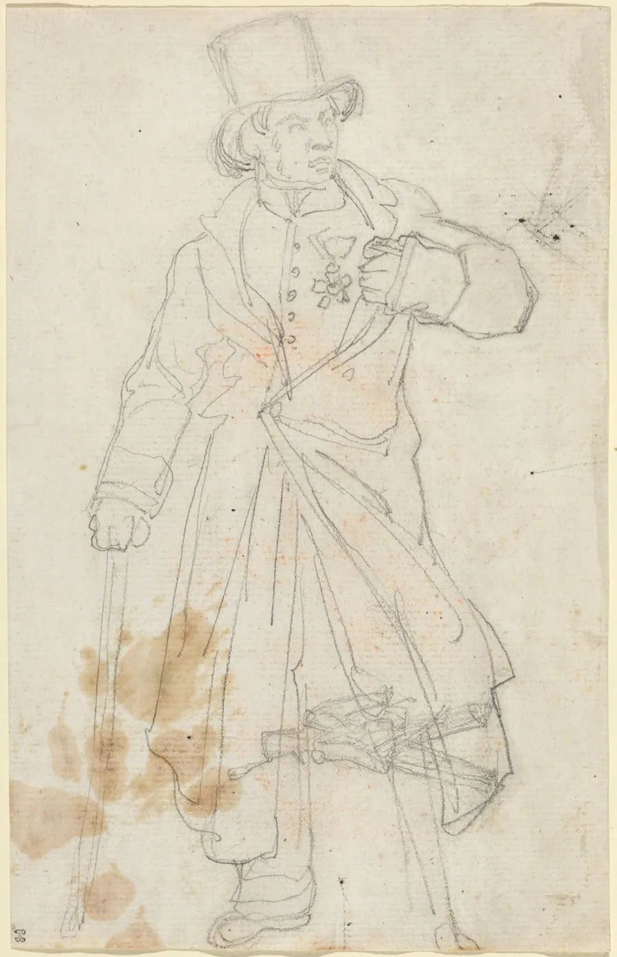 Study for "Swiss Sentry at the Louvre" by Théodore Gericault