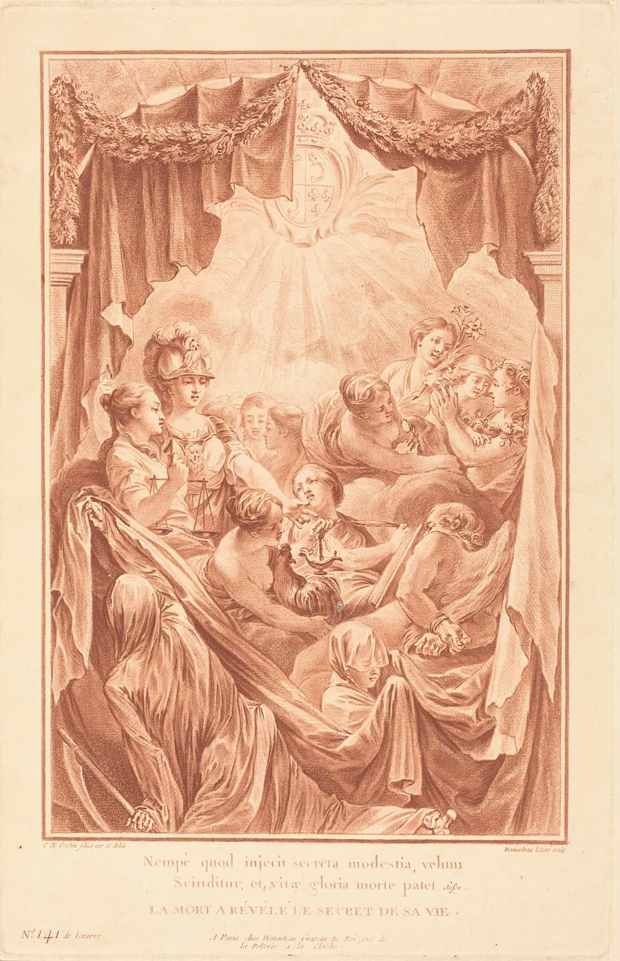 Allegory on the Death of the Dauphin by Gilles Demarteau the Elder