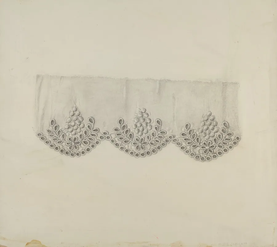 Embroidered Edging by Marie Famularo