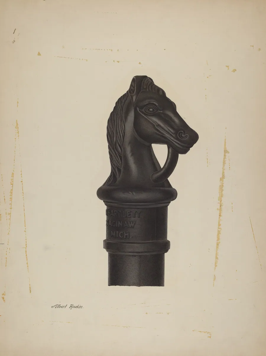 Hitching Post by Albert Rudin