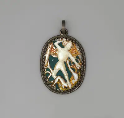 Pendant Medallion with Michael Slaying the Dragon