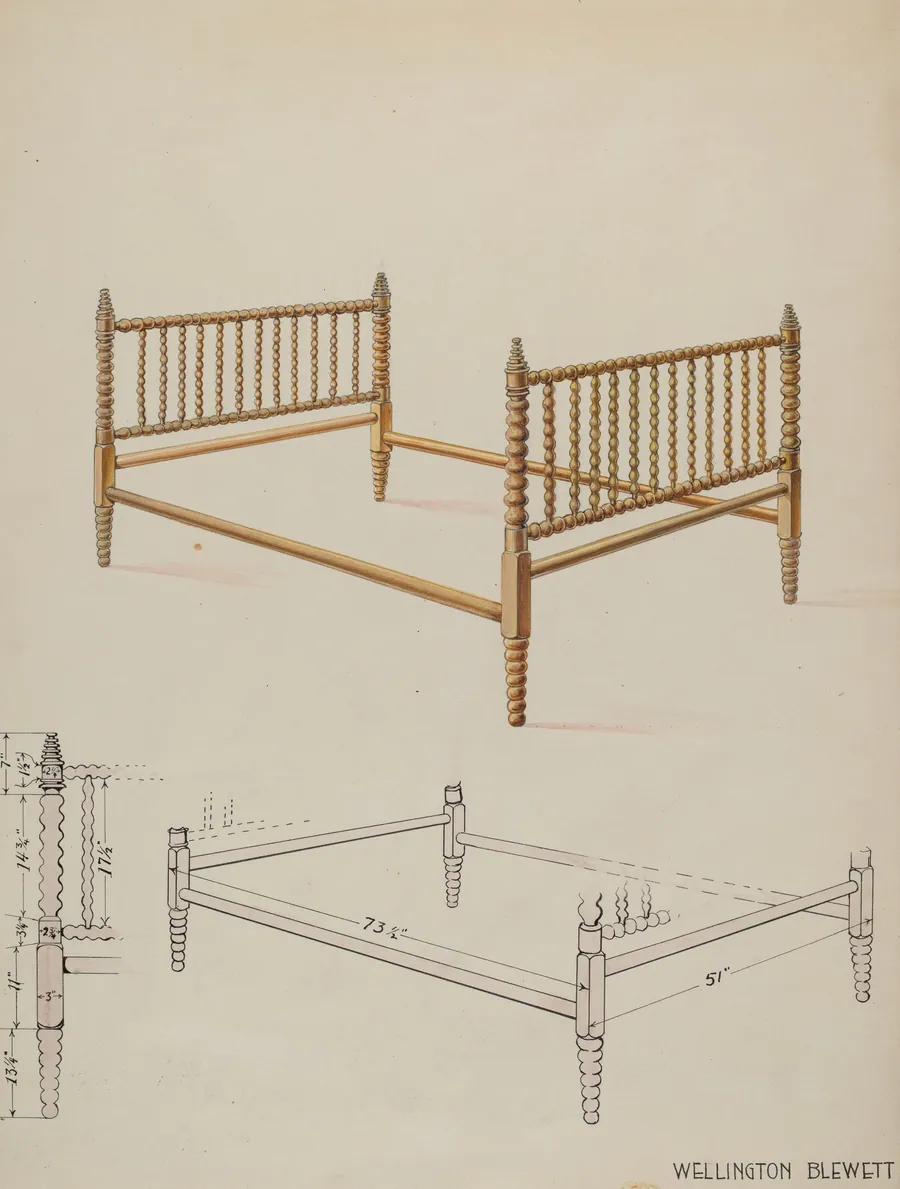 Bed by Wellington Blewett