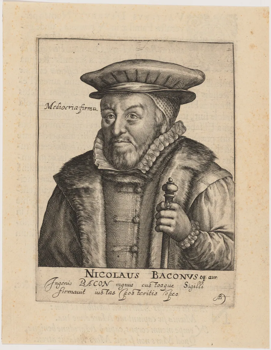 Sir Nicholas Bacon, Lord Keeper by Magdalena van de Passe