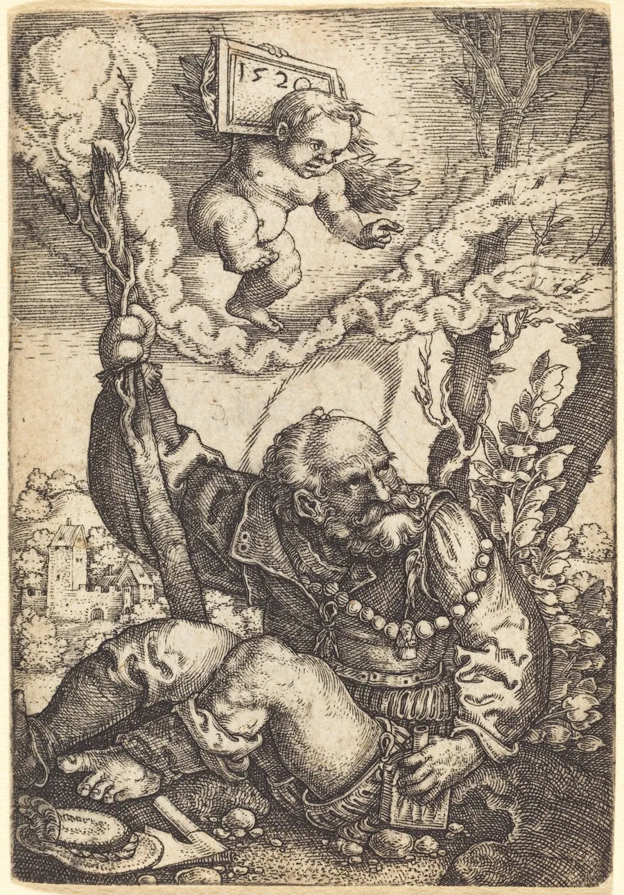 Saint Christopher by Barthel Beham