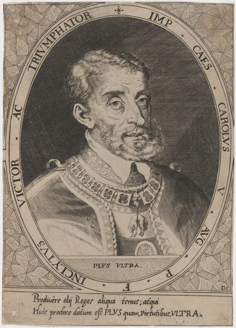 Emperor Charles V by Dominicus Custos