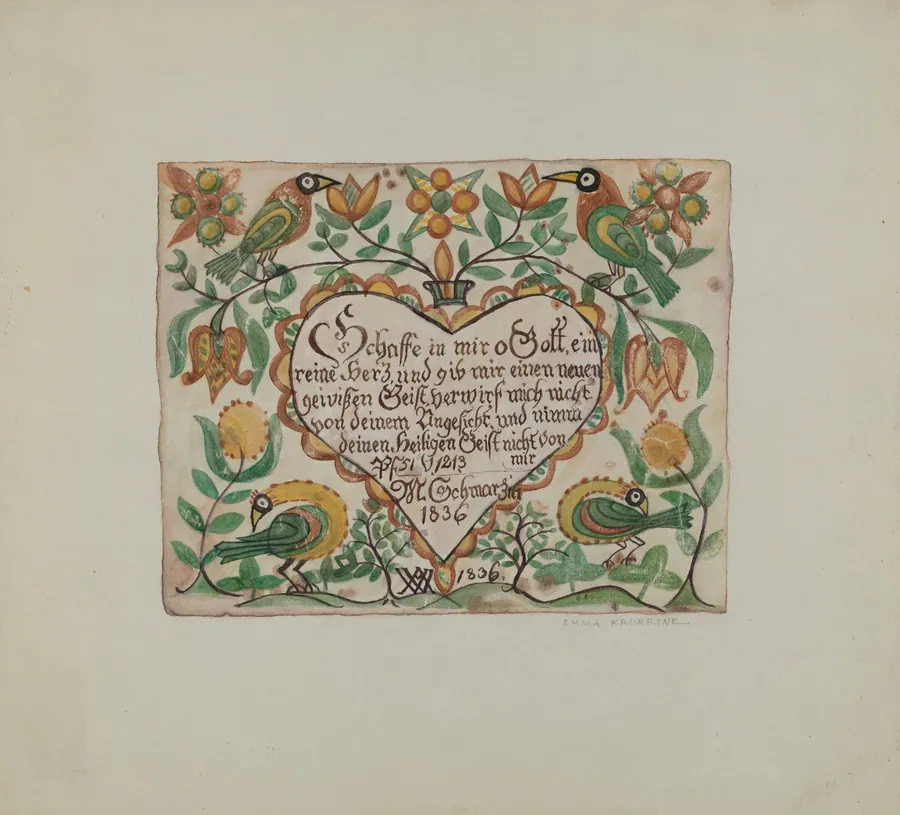 Birth Certificate by Emma M. Krumrine