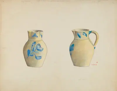Stoneware Cream Pitcher