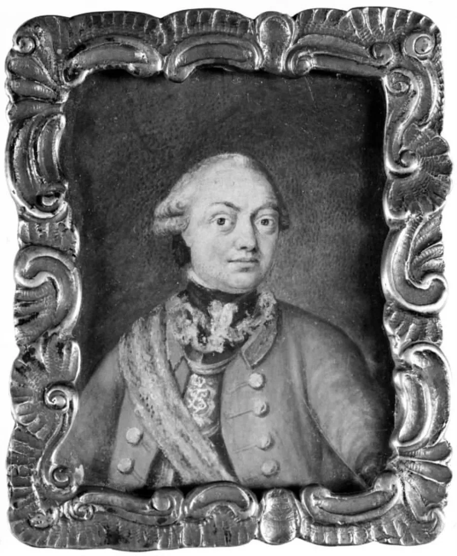 Ubekendt officer af Frederik V's livregiment by Andreas Thornborg
