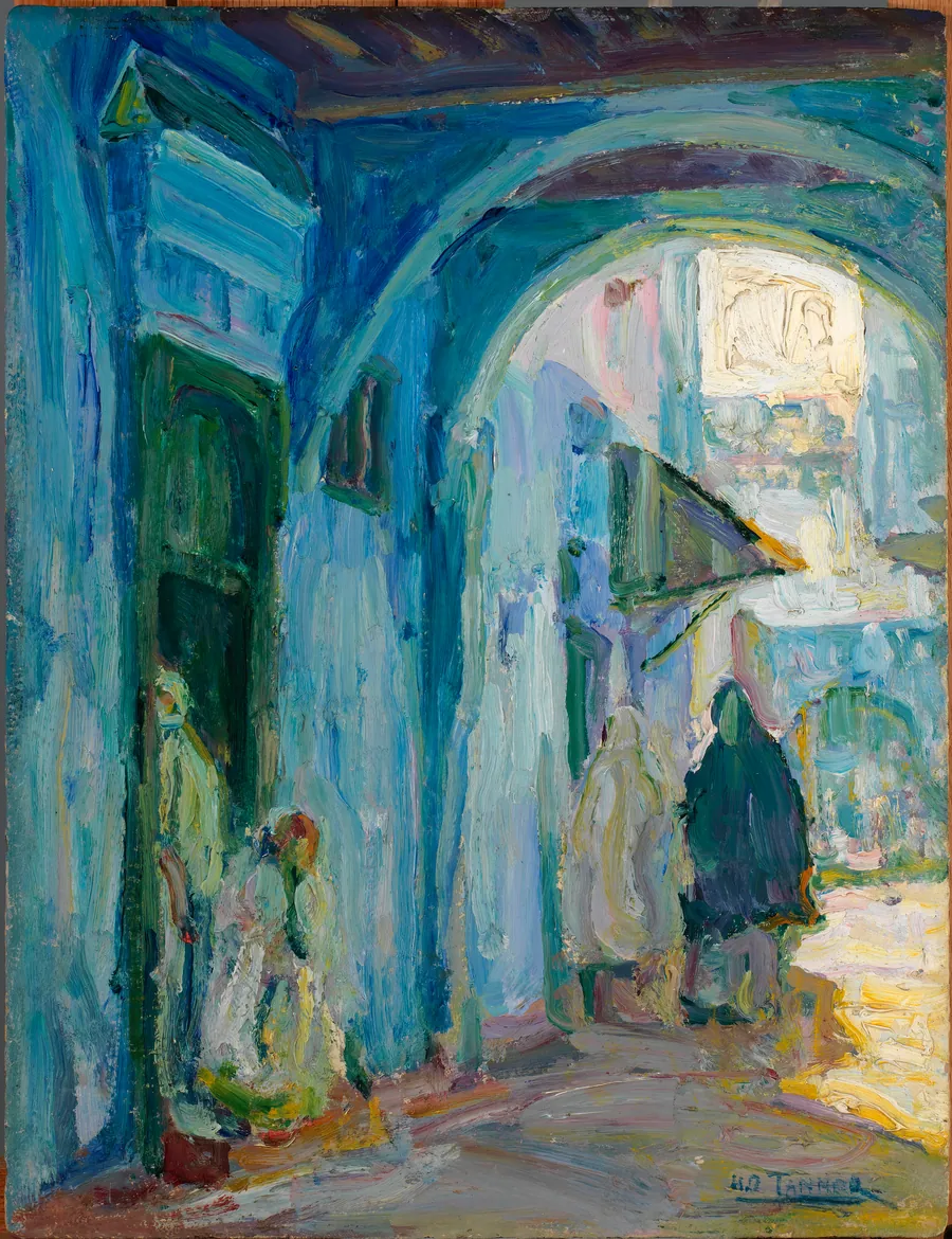 Street in Tangier by Henry Ossawa Tanner, born Pittsburgh, PA 1859-died Paris, France 1937