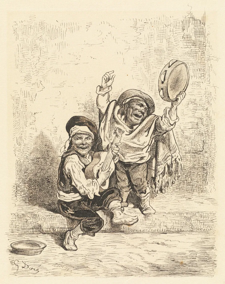 Dwarf Musicians of Granada by Gustave Doré