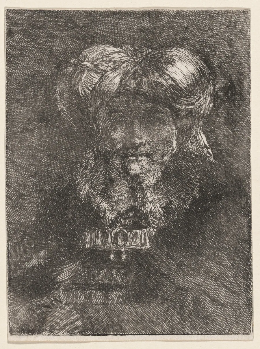 Old Man in the Manner of Rembrandt by Giovanni Domenico Tiepolo