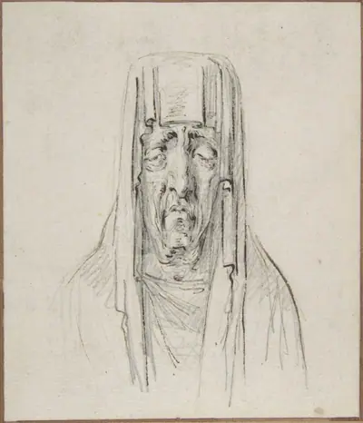 Male Head in a Hood