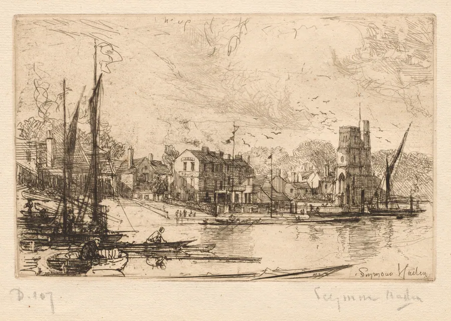 Harry Kelly's, Putney by Francis Seymour Haden