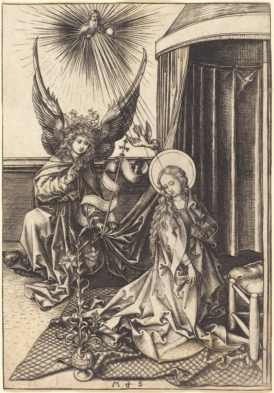 The Annunciation by Martin Schongauer